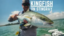 Video thumb for Stingray! Riding Fish, caught  Fly Fishing.