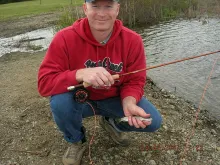 User submitted picture: My first fly caught trout...