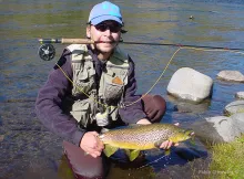 User submitted picture: Brown trout landed on a d...