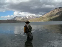 User submitted picture: Fishing Laguna del Maule ...
